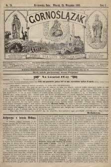 Górnoślązak : pismo dla ludu katolickiego. 1888, nr 75