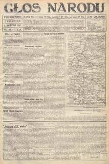 Głos Narodu (wydanie wieczorne). 1917, nr 182