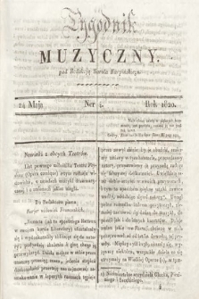 Tygodnik Muzyczny. 1820, nr 4