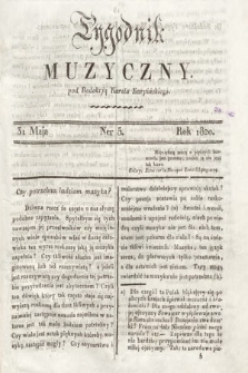 Tygodnik Muzyczny. 1820, nr 5