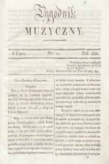 Tygodnik Muzyczny. 1820, nr 10