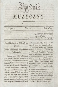 Tygodnik Muzyczny. 1820, nr 11