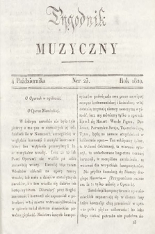 Tygodnik Muzyczny. 1820, nr 23