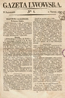 Gazeta Lwowska. 1830, nr 1