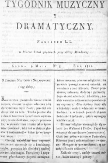Tygodnik Muzyczny i Dramatyczny. 1821, nr 5