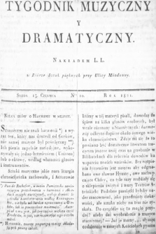 Tygodnik Muzyczny i Dramatyczny. 1821, nr 10