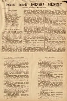 Dodatek Literacki „Dziennika Polskiego”. 1892, nr 25
