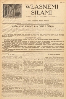 Własnemi Siłami : miesięcznik dla kobiety katolickiej. 1937, nr 5