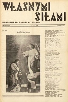 Własnymi Siłami : miesięcznik dla kobiety katolickiej. 1939, nr 3