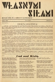 Własnymi Siłami : miesięcznik dla kobiety katolickiej. 1939, nr 7