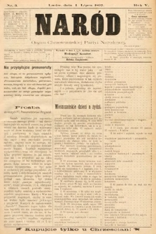 Naród : organ Chrześcijańskiej Partyi Narodowej. 1897, nr 3