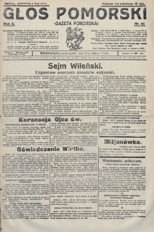 Głos Pomorski. 1922, nr 41