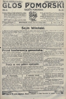 Głos Pomorski. 1922, nr 44