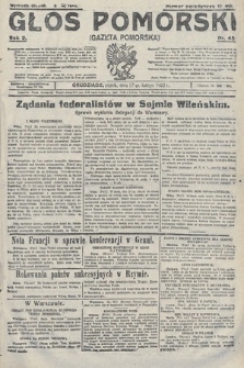 Głos Pomorski. 1922, nr 45