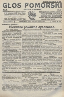 Głos Pomorski. 1922, nr 92