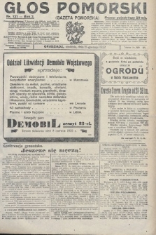 Głos Pomorski. 1922, nr 121