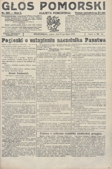 Głos Pomorski. 1922, nr 169