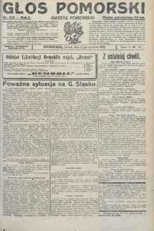 Głos Pomorski. 1922, nr 213