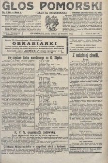 Głos Pomorski. 1922, nr 226