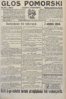 Głos Pomorski. 1922, nr 234