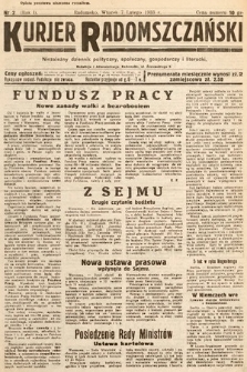 Kurjer Radomszczański : niezależny dziennik polityczny, społeczny i literacki. 1933, nr 2