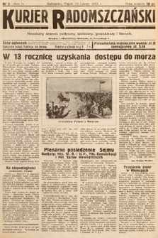 Kurjer Radomszczański : niezależny dziennik polityczny, społeczny i literacki. 1933, nr 5