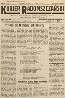 Kurjer Radomszczański : niezależny dziennik polityczny, społeczny i literacki. 1933, nr 13
