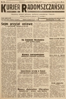 Kurjer Radomszczański : niezależny dziennik polityczny, społeczny i literacki. 1933, nr 16