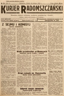 Kurjer Radomszczański : niezależny dziennik polityczny, społeczny i literacki. 1933, nr 17