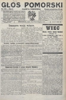 Głos Pomorski. 1922, nr 263