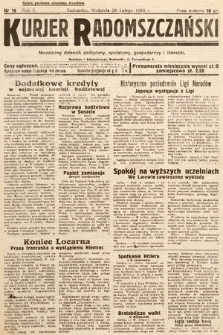 Kurjer Radomszczański : niezależny dziennik polityczny, społeczny i literacki. 1933, nr 19