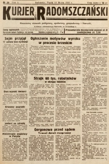 Kurjer Radomszczański : niezależny dziennik polityczny, społeczny i literacki. 1933, nr 29