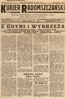 Kurjer Radomszczański : niezależny dziennik polityczny, społeczny i literacki. 1933, nr 34