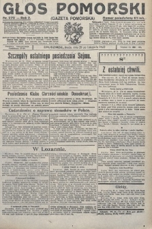 Głos Pomorski. 1922, nr 279