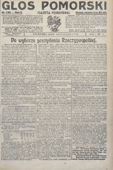 Głos Pomorski. 1922, nr 289