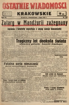 Ostatnie Wiadomości Krakowskie. 1937, nr 184