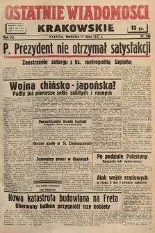 Ostatnie Wiadomości Krakowskie. 1937, nr 190
