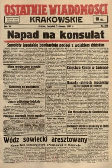 Ostatnie Wiadomości Krakowskie. 1937, nr 215