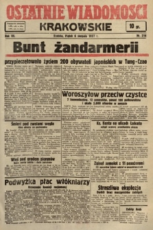 Ostatnie Wiadomości Krakowskie. 1937, nr 216