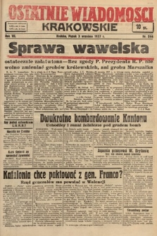 Ostatnie Wiadomości Krakowskie. 1937, nr 244