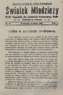 Światek Młodzieży : tygodnik dla młodzieży pomorskiej. 1922, nr 8