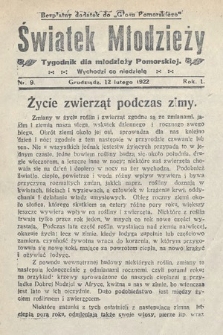 Światek Młodzieży : tygodnik dla młodzieży pomorskiej. 1922, nr 9
