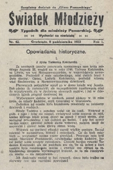 Światek Młodzieży : tygodnik dla młodzieży pomorskiej. 1922, nr 42