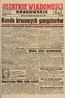 Ostatnie Wiadomości Krakowskie. 1937, nr 289