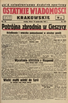 Ostatnie Wiadomości Krakowskie. 1937, nr 290