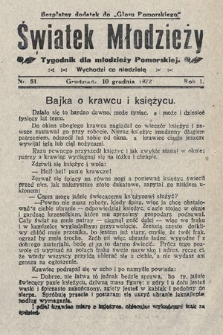 Światek Młodzieży : tygodnik dla młodzieży pomorskiej. 1922, nr 51