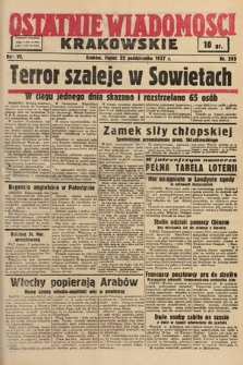 Ostatnie Wiadomości Krakowskie. 1937, nr 293