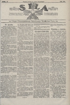 Siła : organ Chrześcijańskiego Narodowego Stronnictwa Pracy. 1922, nr 33
