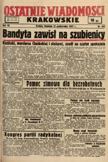 Ostatnie Wiadomości Krakowskie. 1937, nr 302