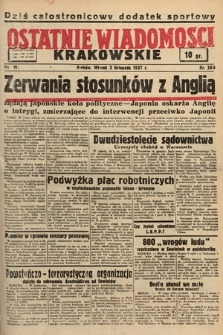 Ostatnie Wiadomości Krakowskie. 1937, nr 304